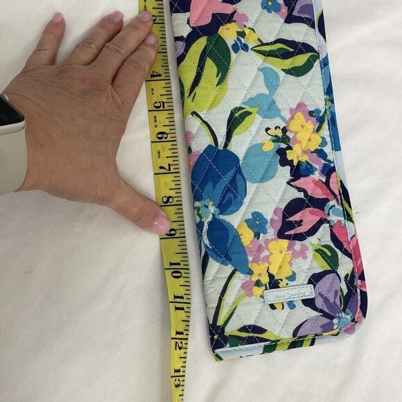 Vera Bradley Curling & Flat Iron Cover Marion Floral NWT 12x5 Blue Pink NEW - Picture 4 of 5